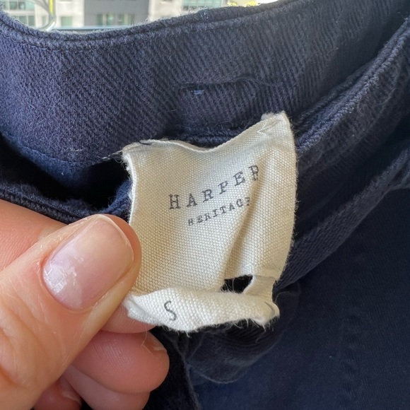 Blue belted mini skirt - Picture 2 of 3